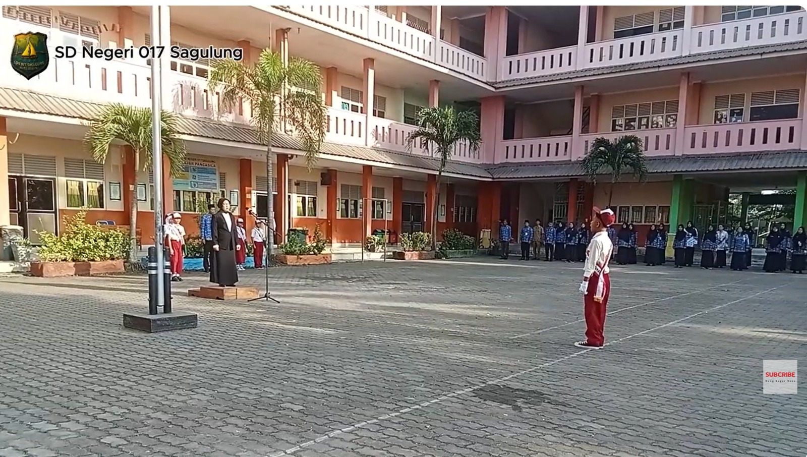 UPACARA MEMPERINGATI HUT RI KE 80 SD NEGERI 017 SAGULUNG KOTA BATAM
